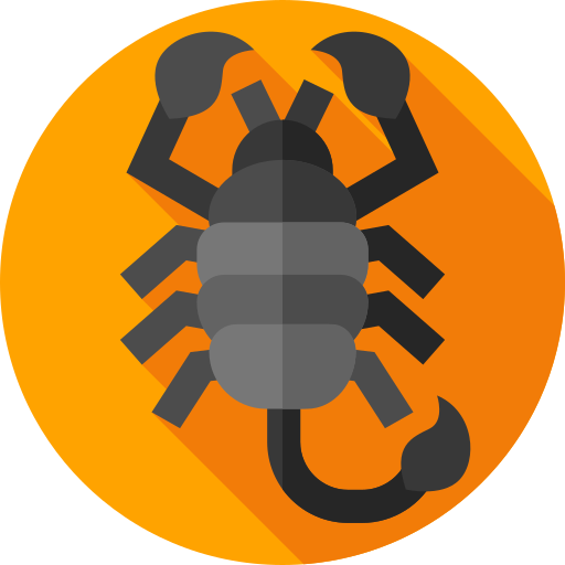 skorpion Flat Circular Flat ikona