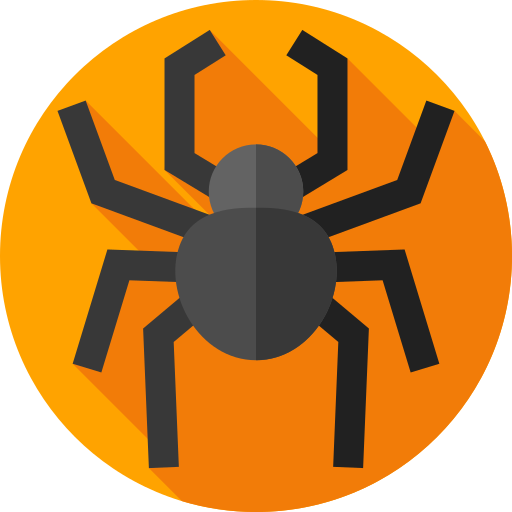 거미 Flat Circular Flat icon