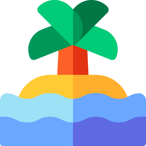 eiland Basic Rounded Flat icoon