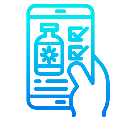 Mobile phone srip Gradient icon