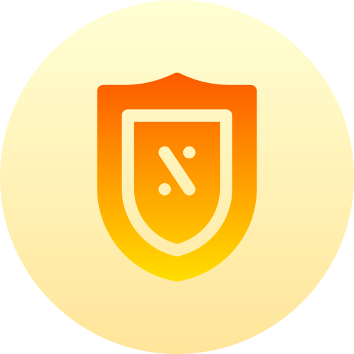 Shield Basic Gradient Circular icon