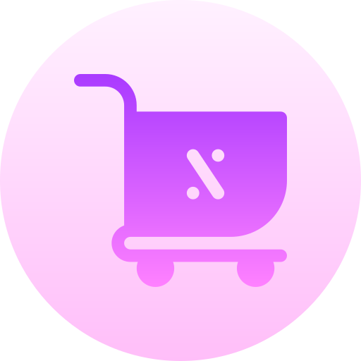 Shopping cart Basic Gradient Circular icon