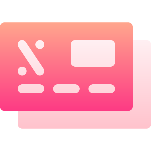 kredietkaart Basic Gradient Gradient icoon