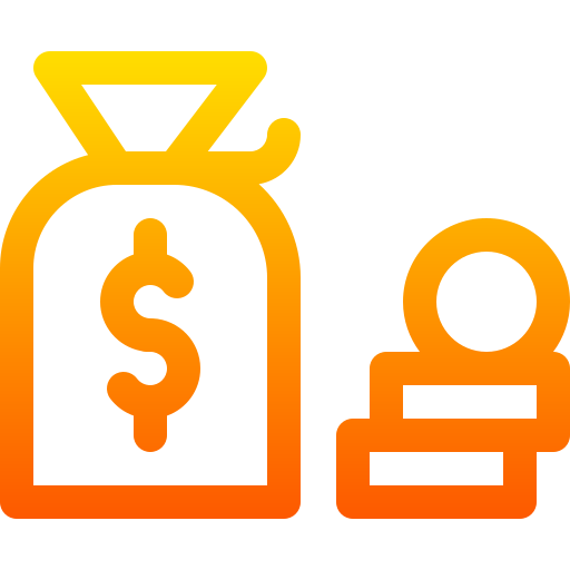Money bag Basic Gradient Lineal color icon