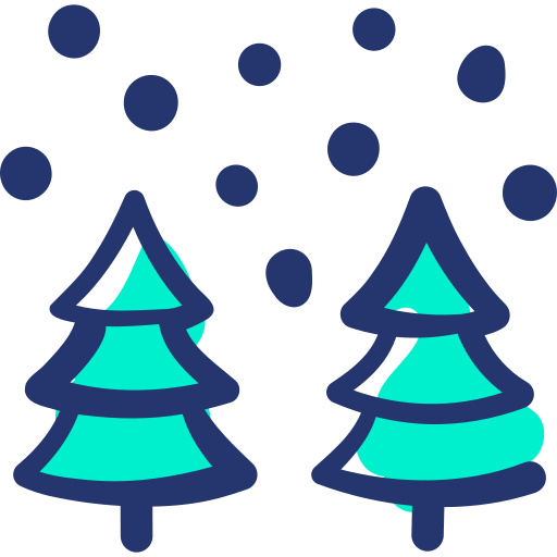 Зима Basic Hand Drawn Lineal Color иконка