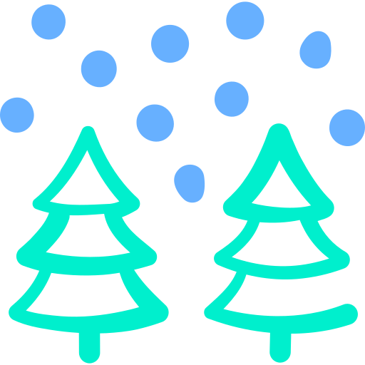 Winter Basic Hand Drawn Color icon