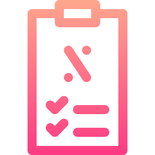 Checklist Basic Gradient Lineal color icon