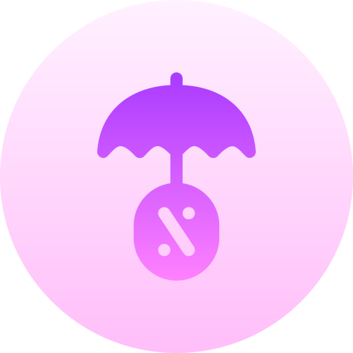 Insurance Basic Gradient Circular icon