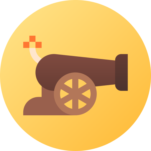 Cannon Flat Circular Gradient icon