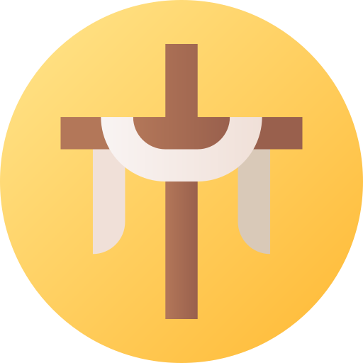 God Flat Circular Gradient icon