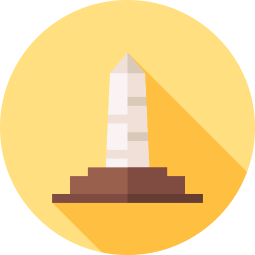 obelisco Flat Circular Flat icona