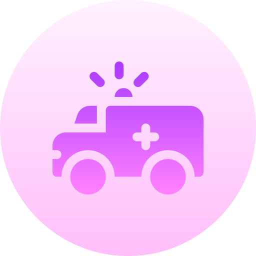 ambulanza Basic Gradient Circular icona