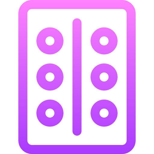 Contraceptive pills Basic Gradient Lineal color icon