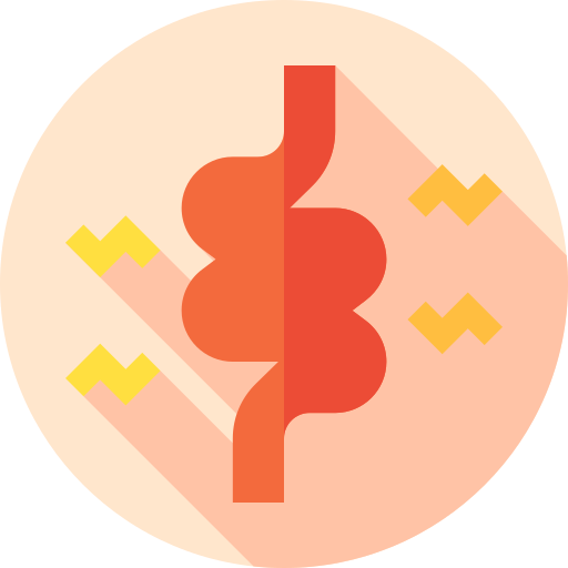 Diarrhea Flat Circular Flat icon