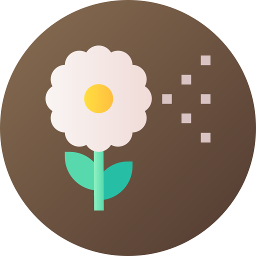 Flower Flat Circular Gradient icon