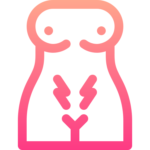menstruacyjny Basic Gradient Lineal color ikona