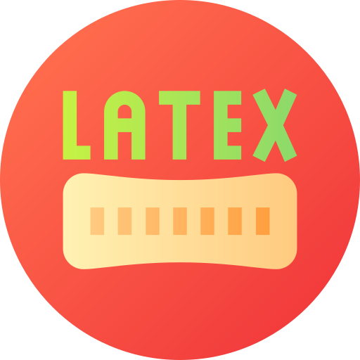 latex Flat Circular Gradient icon