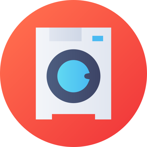 máquina de lavar Flat Circular Gradient Ícone