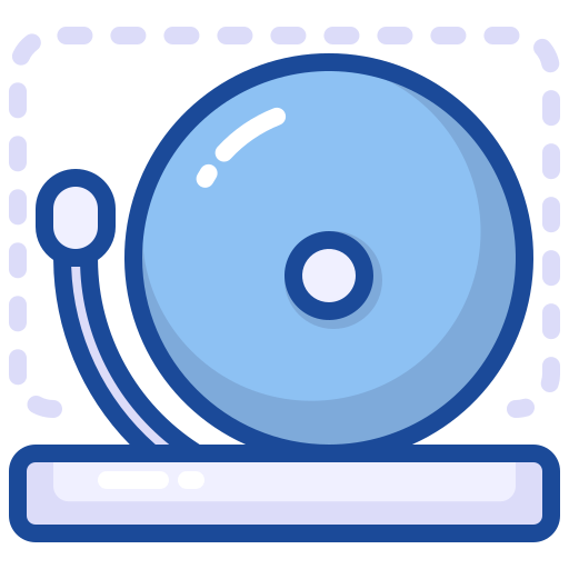Alarm bell Generic Blue icon