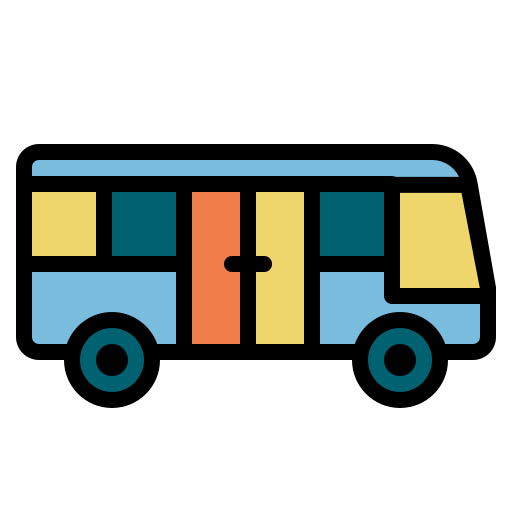 autobus elektryczny Generic Outline Color ikona