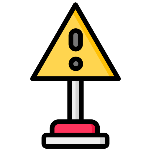 warnzeichen Generic Outline Color icon