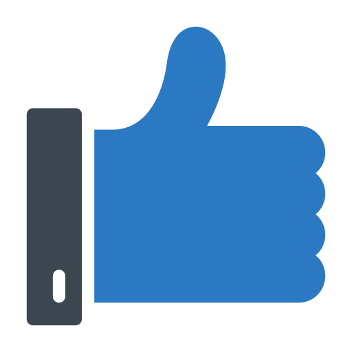 Thumb up Generic Blue icon