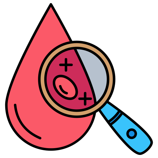 Анализ крови Generic Thin Outline Color иконка