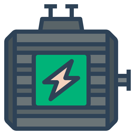 elektrische motor Generic Outline Color icoon