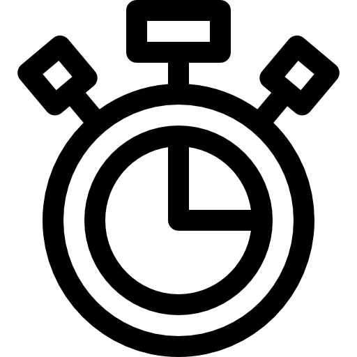 stoper Basic Rounded Lineal ikona