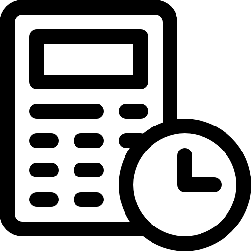 電卓 Basic Rounded Lineal icon