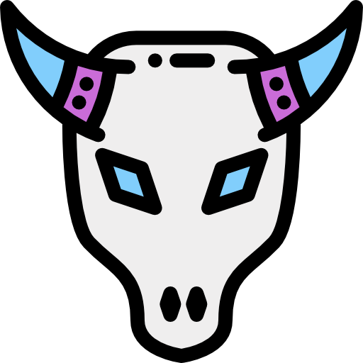 Cow Detailed Rounded Lineal color icon