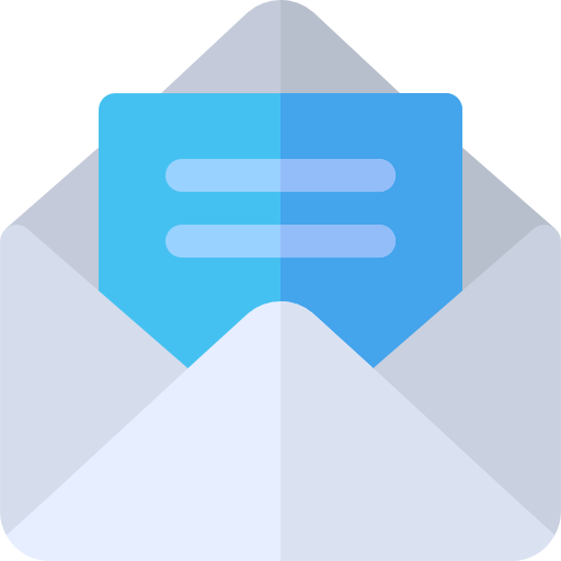 abrir correo Basic Rounded Flat icono