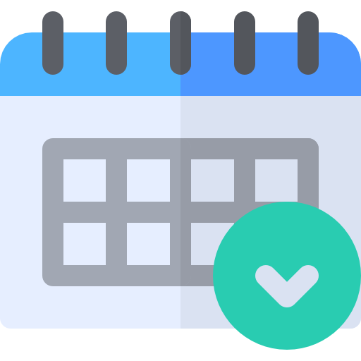 kalendarz Basic Rounded Flat ikona