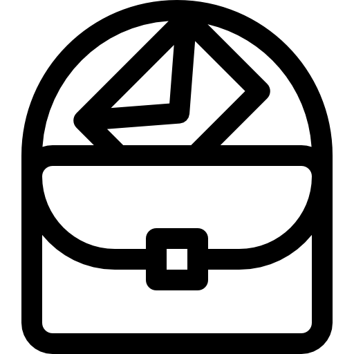 aktówka Basic Rounded Lineal ikona