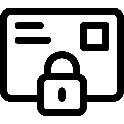 carta Basic Rounded Lineal icono
