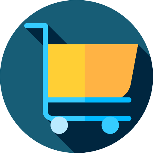 Shopping carts Flat Circular Flat icon