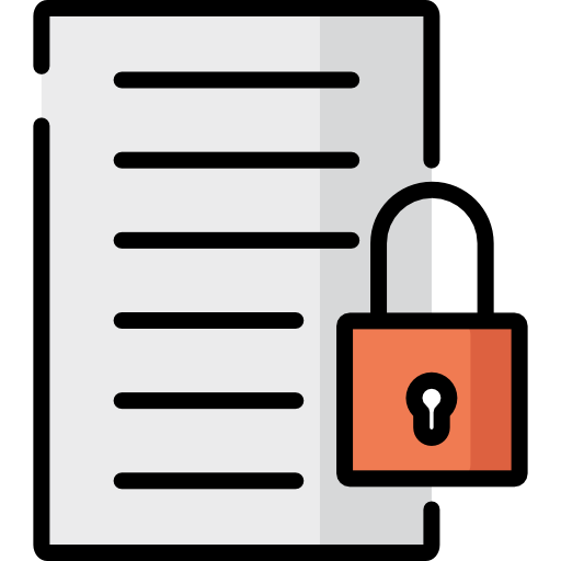 File security Special Lineal color icon