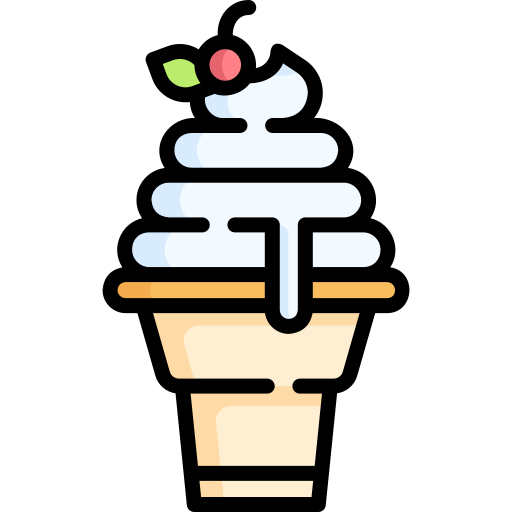 아이스크림 콘 Special Lineal color icon