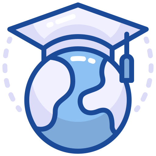 educación global Generic Blue icono
