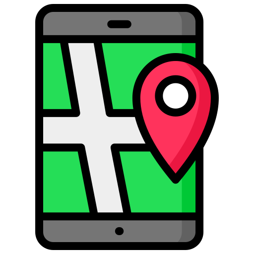 Gps phone Generic Outline Color icon