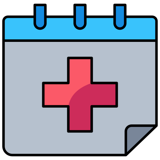 의료 예약 Generic Thin Outline Color icon