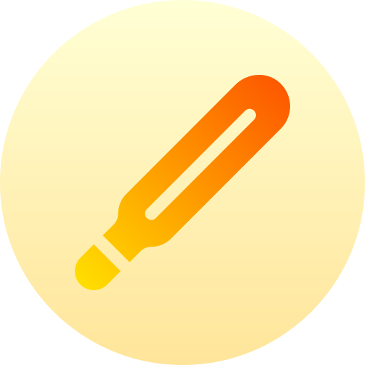 thermometer Basic Gradient Circular icoon