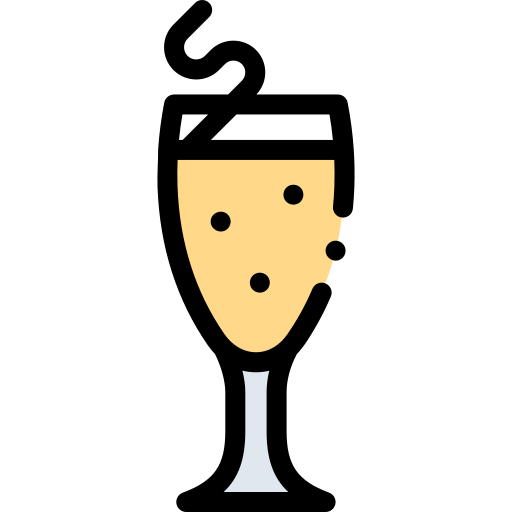 Champagne Detailed Rounded Lineal color icon