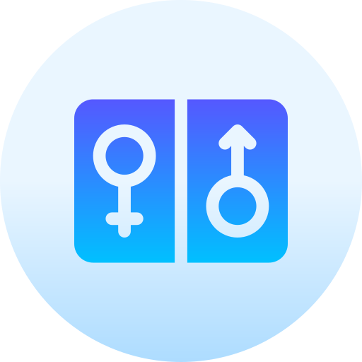 Gender Basic Gradient Circular icon