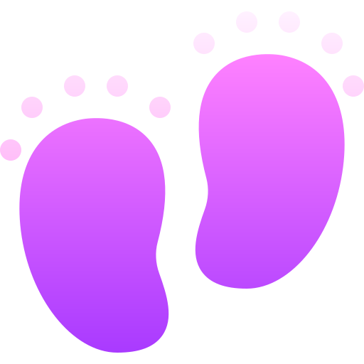 Feet Basic Gradient Gradient icon