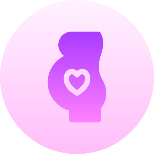 gravidanza Basic Gradient Circular icona