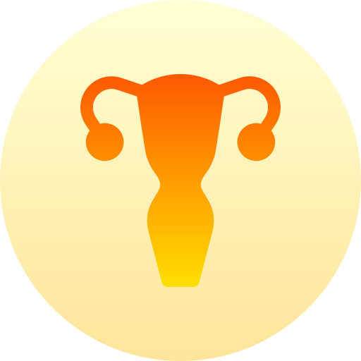 자궁 Basic Gradient Circular icon
