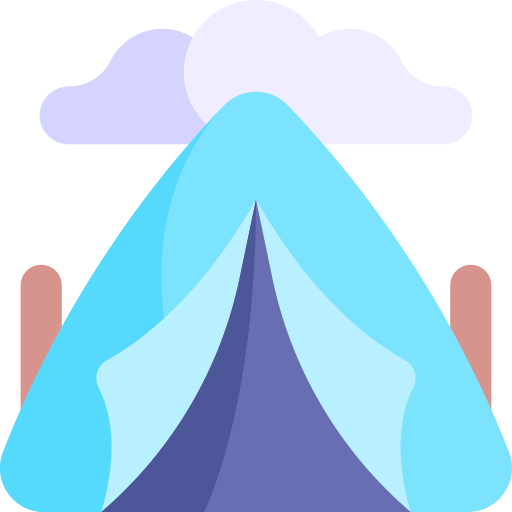 Tent Kawaii Flat icon