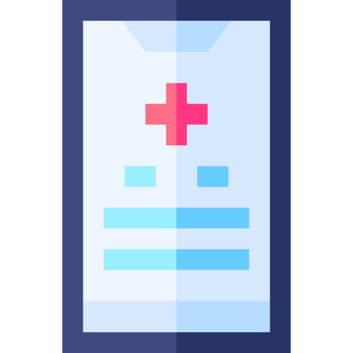 aplikacja medyczna Basic Straight Flat ikona