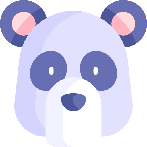 panda Kawaii Flat icono
